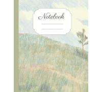 Crayon Daydream Hill Composition Notebook College Ruled - Relaxing Nature Landscapes: Aesthetic Journal for College, School, Office & Work