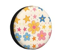 Crayon Doodle Art 17 inch Tire Cover-Waterproof Spare Tyre Protector