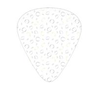 Crayon Drawing Guitar Picks 12 Pack Universal ABS Guitar Picks,Crayon Dra Style Pattern with Different Fruits and Green LeavesEating,for Acoustic and Electric Guitar