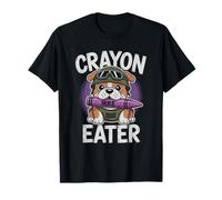 Crayon Eater Grunt French Bulldog Military Soldier Sarcasm T-Shirt