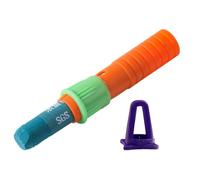 Crayon Extender Holder - Drawing Stick Pencil Extender, Adjustable Metal Extension Tool, Built Sharpener Pen Cover Design Strong Lightweight | Construction for Oil Pastels Color Pencils Sketching