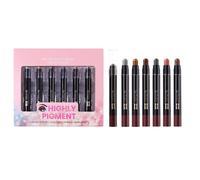 Crayon Eyeshadow Sticks - 6 Piece Eyeshadow Pen Set | Waterproof Long-Lasting Cream Highlighter & Eyeshadows Pencil Cosmetics For Women Beauty Routine, Date & Party (1.2g X 6)