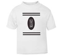 Crayon Parody Halloween Short Sleeve Cotton Kids t Shirt, 2-3 Years, White