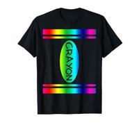 Crayon Rainbow Colours Simple Costume Carnival Halloween T-Shirt