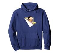 [Crayon Shin-chan Mononoke Ninja Chen Fuden The Art of Hideout!? Pullover Hoodie, Adult Unisex, Navy Blue, Large