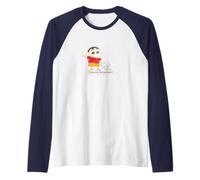 Crayon Shin-chan Shin-chan and Shiro Over there! Raglan Baseball Tee