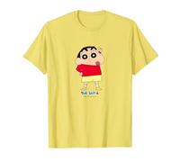 Crayon Shin-chan Shin-chan is a Popular Person T-Shirt, Men, Lemon Yellow, Large