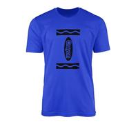 Crayon T-Shirt - Colouring Tee Top World Book Day Colours Costume Outfit Television Show Children Presents Gifts Combed 100% Ringspun Cotton High Stitch Density Extreme Top (Blue, 9-11 Years)