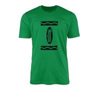 Crayon T-Shirt - Colouring Tee Top World Book Day Colours Costume Outfit Television Show Children Presents Gifts Combed 100% Ringspun Cotton High Stitch Density Extreme Top (Green, 9-11 Years)
