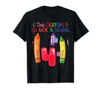Crayons Students Go Back to School Fourth Grade 2026 2027 T-Shirt