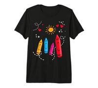 Crayons that Won't Quit Artists Art Lover Fun Colored Premium T-Shirt