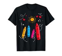 Crayons That Won't Quit Artists Art Lover Fun Colored T-Shirt