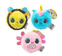 CRAZE BOUNZZ Kawaii Plushies Trio - 3-Pack Plushy Stuffed Animal Cuddly Toys,Soft Toy Set with Bouncy Ball Play - Nova, Boinky & Ziggy