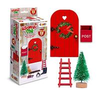 CRAZE Decorative Christmas Gnome Door Accessories Christmas Decoration Gnome Set with Door 41956, Multi-Colour, One Size