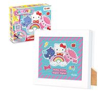 CRAZE DIAMONDZ Hello Kitty Diamond Painting Starter Set: 5D Full Drill DIY Diamond Painting Kit with Wooden Frame & Painting Tools Included