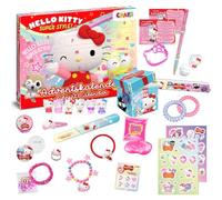 CRAZE Hello Kitty Advent Calendar 2025 - 24 Surprise Toys with Figures, Jewellery, Hair Accessories & Slap Bands - Girls Toy Xmas Countdown Calendar