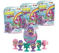 CRAZE INKEE Mermaid Magic Fragrance Bundle 3 Bath Bombs with Mermaid Suction Cup Figures Bath Bombs with Surprise Bath Toy Bath Fun for Children 39731