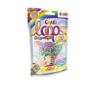 CRAZE loops Bag 100 Loom Bands Refill Pack with 100 Rubber Bands and 5 Clasps Children's Jewellery Craft Set Made of Skin-Friendly Silicone