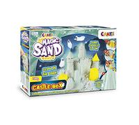 CRAZE Magic Sand Castle Box Glow in The Dark Kinetic Sand Luminous Sand 700G Luminous Sand Creative Set for Children Magic Sand with Accessories Kneading Sand with Moulds 29787