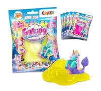 CRAZE MAGIC SLIME 6 x 75ml Bags Kids Slime - Galupy Mermaid Figure and Slime for Kids, 6 Party Favours and Fun Gifts for Girls Ages 3+