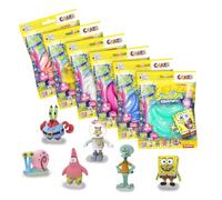 CRAZE Magic Slime Bag Surprise Bundle of 6 - SpongeBob SquarePants Slime Set, Colourful Non-Sticky Slime for Kids with 6 Mystery Figures