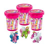 CRAZE Magic Slime Galupy Unicorn: 3 Pack Kids Slime, 110ml, Unicorn Surprise, Safe for Kids, Premade, Easy Cleanup