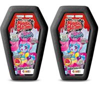 CRAZE MAGIC SLIME Glam Monstars Girls Slime Kit - Glitter Putty for Kids with Coffin Box, Sensory Toy and Mixable Toppings - Cute Girly Stuff Kids Toys (Pack of 2)
