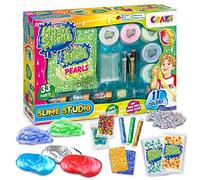CRAZE Magic Slime Studio DIY Slime Kit 11 Colours with Accessories Fluffy Slime with Beads Glitter and Special Effects Slime Children 32862, Colourful, 36.5 x 5.8 x 25.5 cm