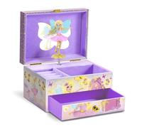 CRAZE MUSIC BOX Fairy | Music box with melody, jewellery box for girls with rotating fairy, mirror and drawer