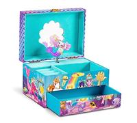 CRAZE Music Box Galupy Mermaid | Music Box with Melody, Girls Jewellery Box with Mermaid Graphic, Drawer & Mirror