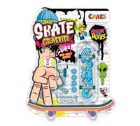 CRAZE SKATE Fingerboard Set Graffiti Edition Pack of 4 - Street Art Finger Boards with Mini Skateboards for Kids Finger Play, boys party favours