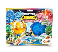 CRAZE Stretchy Legends Mini - Minis Double pack of two collectible stretchy figures for children, there are 24 different models