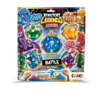 CRAZE STRETCHY LEGENDS Minis Multipack Battle - 5 Stretchy Action Figures for Kids Age 3+ - Fun Sensory Toys and Squishy Stress Relief Figures, Boys and Girls Birthday Presents