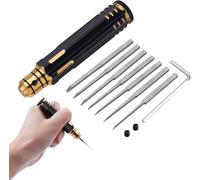 Craznick 7 in 1 Prime Model Scriber Chisel Gundam Resin Scribe Line Tool Kit with 0.1/0.2/0.4/0.6/0.8/1.0/2.0mm Blades for Modelling Making Hobby Carving Engraving Cutting Black