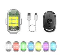 Craznick Drone Strobe Light with Remote Control for DJI Mini 5 Pro/4K/AVATA 2/Mini 4 Pro/Mini 2 SE/Mini 3 Pro Avata Mavic 2/2S/3 Phantom 3 4/4 Pro Drone Night Flight FAA Anti Collision Rechargable Led