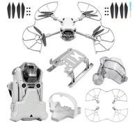 Craznick Mini 4 Pro Bundle Kit Propellers, Blades Guards Landing Gear Legs Extensions Propeller Holder Strap Blade Gimbal Protector Lens Cover for DJI Mini 4 Pro Drone Accessories Set