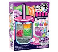 Crazy Aaron's Mixed by Me Boba Thinking Putty Kit, 3 Tea-Themed Putties, 75g Total with Charms