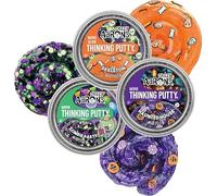 Crazy Aaron's Putty Mini Tins Halloween 2025 Bundle Featuring Haunted House, Zombie Party and Skeleton (Glow) - 3 Pack (13.3g Each)