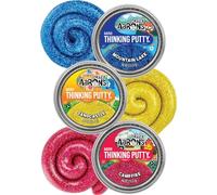 Crazy Aaron's Putty Mini Tins Summer Sparkle Gift Set Featuring Mountain Lake, Campfire and Sandcastle - 3 Pack (13.3g Each)