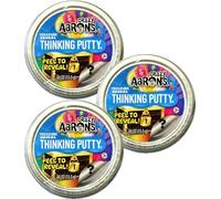 Crazy Aaron's Putty Mini Tins Treasure Reveal, Peel to Reveal Gift Set Bundle - 3 Pack (13.3g Each)