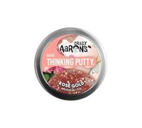 Mini Tin- Rose Gold Crazy Aaron's Thinking Putty- Mini Tin - Rose Gold - Gold Sensory Putty for Kids and Grown ups - 2" Tin - Creative and Endless Fun, Stress Relief Therapy Toys, Never Dries Out