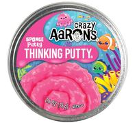 Crazy Aaron's Sponge Putty - Pink Multi-Color Sensory Putty for Kids and Grown ups in a 4" Tin - Creative and Endless Fun, Stress Relief Therapy Toys, Never Dries Out