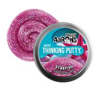 Mini Tin- Starfish Crazy Aaron's Thinking Putty- Mini Tin - Pink Sensory Putty for Kids and Grown ups - 2" Tin - Creative and Endless Fun, Stress Relief Therapy Toys, Never Dries Out
