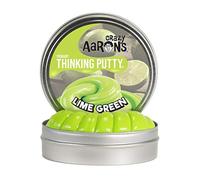Crazy Aaron's Thinking Putty (1/5th LB, 3.2 ounce) - Electric Lime Green - Non-Toxic, Never Dries Out