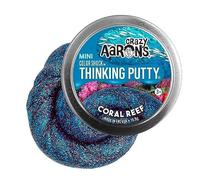 Crazy Aaron's Thinking Putty - Mini Tin - Coral Reef - Sparkle Sensory Putty for Kids and Grown ups in a 2" Tin - (0.47 oz) of putty - Creative and Endless Fun, Stress Relief Therapy Toys