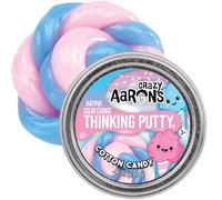 Crazy Aaron's Thinking Putty- Mini Tin - Cotton Candy - Pink Sensory Putty for Kids and Grown ups - 2" Tin - Creative and Endless Fun, Stress Relief Therapy Toys, Never Dries