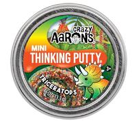 Crazy Aaron's Thinking Putty - Mini Tin - Triceratops - Sensory Putty for Kids and Grown ups in a 2" Tin - (0.47 oz) of putty - Creative and Endless Fun, Stress Relief Therapy Toys