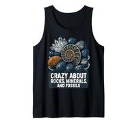 Crazy About Rocks, Minerals Fossils Teacher Student Geology Tank Top