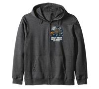 Crazy about Rocks, Minerals Fossils Teacher Student Geology Zip Hoodie
