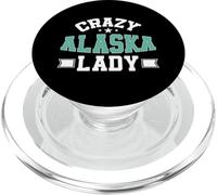 Crazy Alaska Lady Alaska PopSockets PopGrip for MagSafe